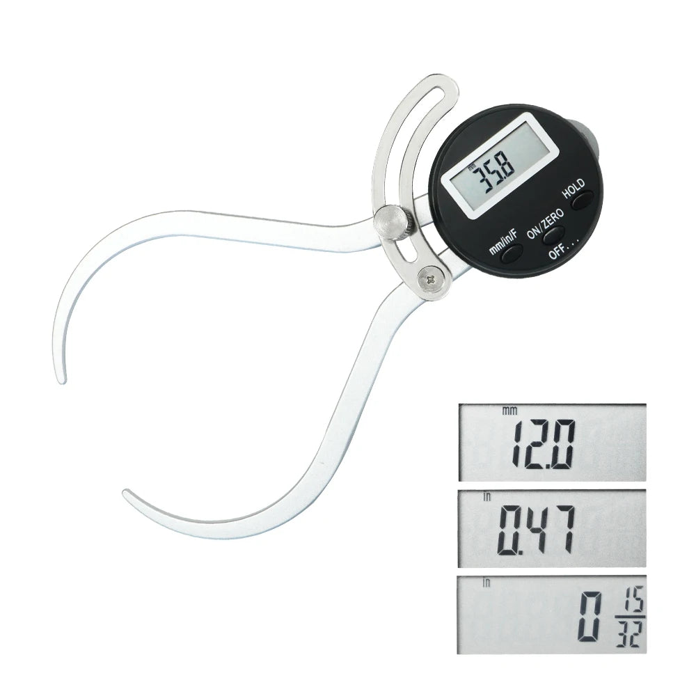 SHANHR Digital Inside Outside Caliper Gauge Fraction/mm/in Inside Digital Caliper Gauge For Woodworking