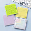 4 Pcs 200 Sheets Total Student Math Sticky Notes, Coordinate Grid Graph Paper Memo Pads, Multiplication Table Notepad