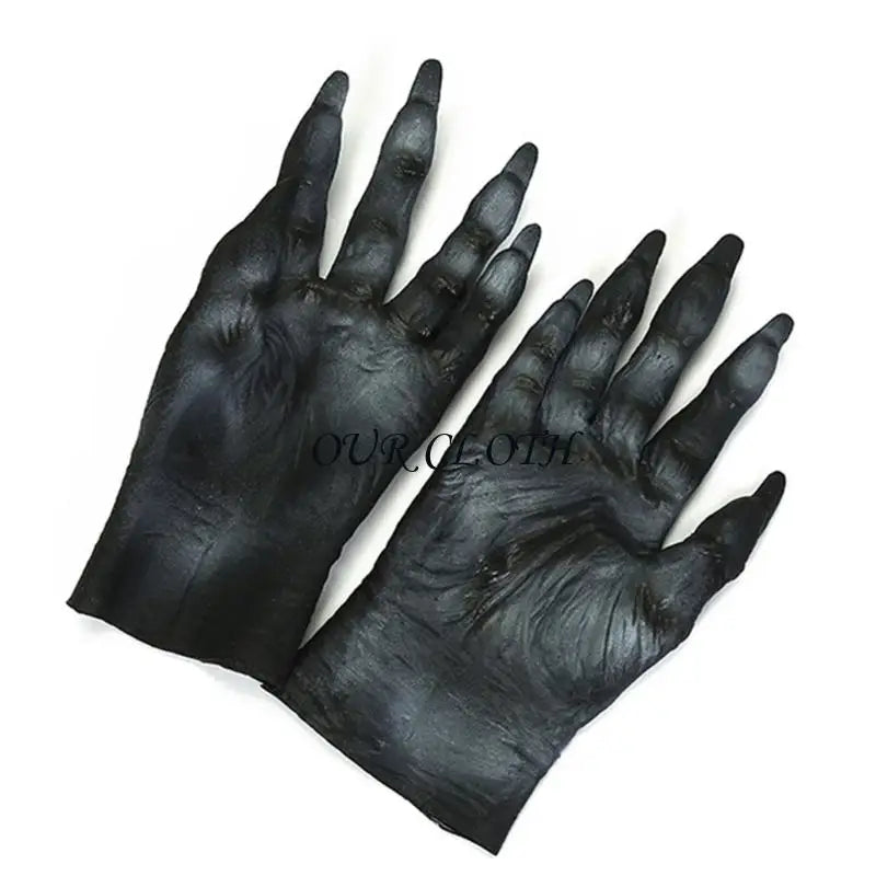 Horrific Demons Gloves Latex Werewolfs Gloves Zombied Hand Gloves Halloween Cosplay Costume Accessory for Women Men Y1AC