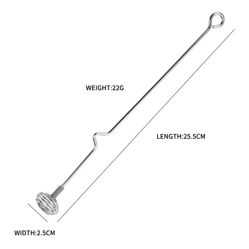 Creative Bar Bartender Artifact Stainless Steel Stirring Rod Long Handle Milk Tea Coffee Cocktail Honey Stirrer