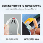 Soft Silicone Cable Winder Protectors for Dual USB C Android Charging Cable Saver Cord Organizer Wire Anti Break Protection