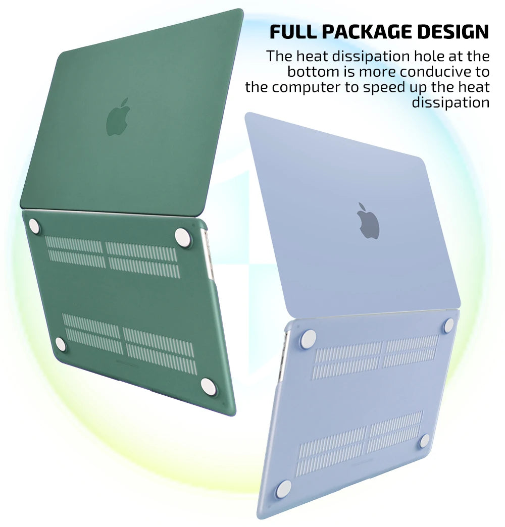 For Macbook Air 13.6 Case M5 2026 Neo A18 For MacBook Air 13 Cover M4 M2 Pro 13 Funda 2025 M5 Pro 14 16 Case M3 15.3 Laptop Case