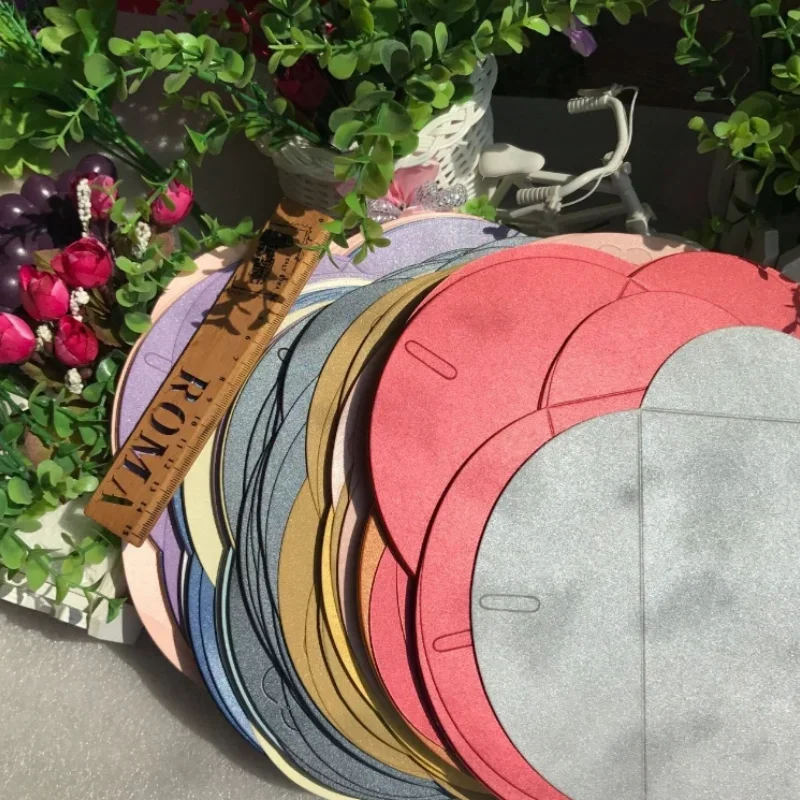 20pcs Colored pearlescent Envelope Thick Cardboard Small Foldable DIY Paper Envelopes Self Locking Buckle Letter Gift Card Cover
