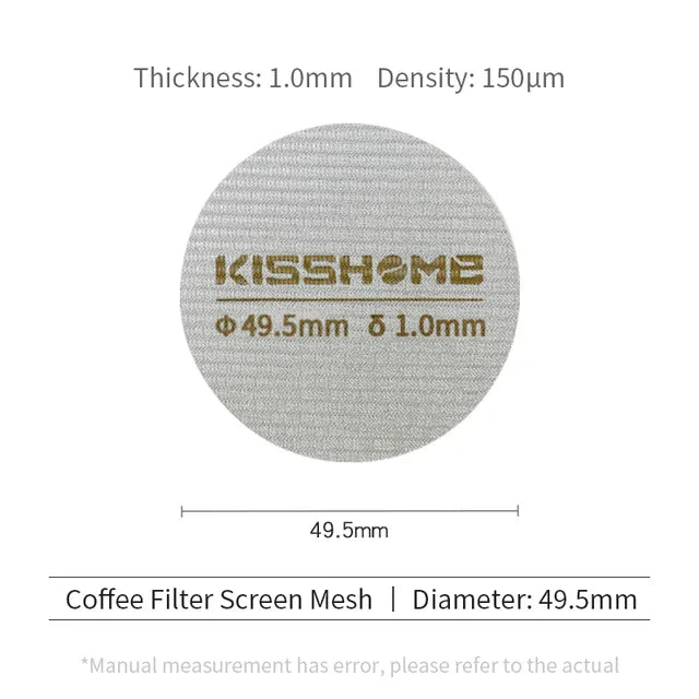Coffee Puck Screen Reusable Heat Resistant Metal Espresso Filter Mesh For 51mm 54mm 58mm Portafilter Barista Accessories Tools