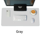 Portable Mouse pad large Gaming Waterproof Non-slip PU Leather Suede Desk Mat Computer Keyboard desk pad Mats white mousepad