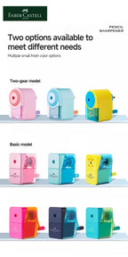 Faber-Castell Pencil Sharpener Automatically Enters Lead Hand-cranked Multi-gear Desktop Rotary Student School Stationery
