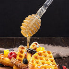 Transparent Honey Stirring Stick Plastic Long Handle Honey Spoon Practical Milk Tea Jam Stirring Bar Multifunction Kitchen Tools