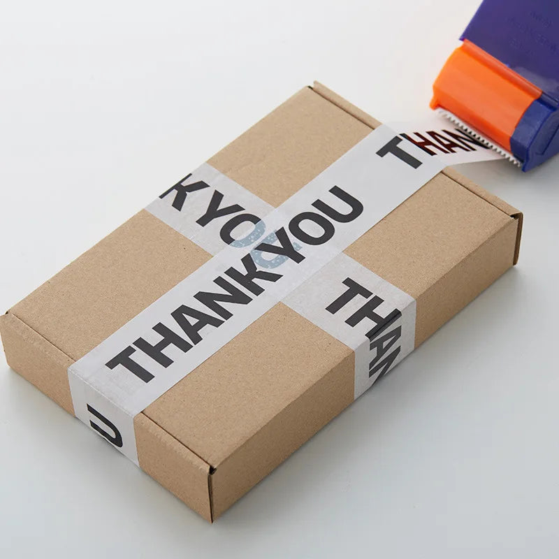 THANK YOU Packing Sealing Transparent Adhesive Tape for Small Business Supplies Shipping Express Packaging Gift Box Decor