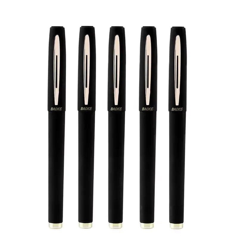 Baoke 0.5/0.7/1.0mm Large Capacity Signature Set Antibacterial Pen Black Carbon Office Neutral Roller Ball Pen Business Refill