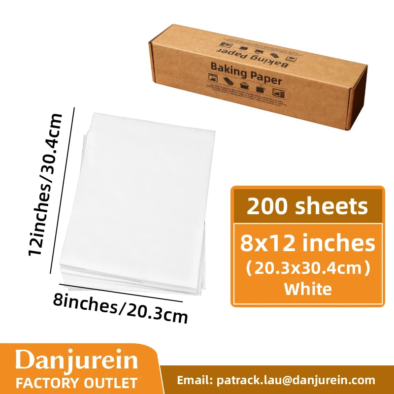 Parchment Paper Baking Paper 4"6"8"9"10"12" Precut Non-Stick Grilling Food Packaging Oven Air Fryer Steaming Bread Cake Cookie