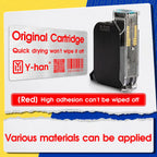 Yhan 2588 compatible quick-dry ink cartridge 12.7mm print height universal for unencrypted handheld printer