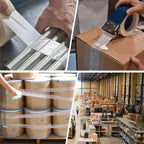 20-80M Fiberglass Transparent Mesh Tape for Wood Plastic Glass Metal Battery Insulating Tape Waterproof Single Side Packing Tape