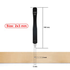 OWDEN Oblong Leather Punch Set for Belt Hole Puncher Oval Hole Strap Watch Band Flat Heavy Duty Leather Craft Hollow Punch