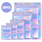 Resealable Laser Ziplock Bags For Necklace Food Storage Bags Pouch Packaging Bag Multifunctional Bubble Mailers