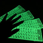 Spanish English Russian Arabic French Luminous Keyboard Stickers For Laptop PC Desktop Key Board Night Light Dustproof Sticker