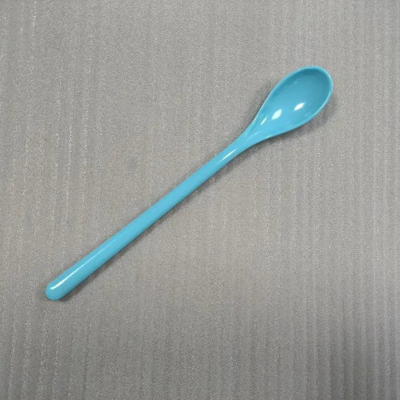 Candy Color Plastic Long Handle Spoons Multi-use For Dessert Tea Coffee Soup Kitchen Tableware Flatware