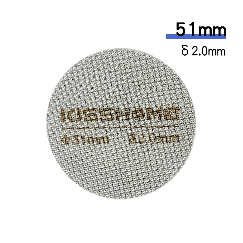 Coffee Puck Screen Fit 51mm 53.5mm 58.5mm Reusable Ground Filter Mesh Heat Resistant Metal For Espresso Accessories Barista Tool