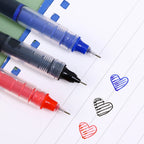 1-20Pcs Needle Type Gel Ink Pens Black/Blue/Red 0.5mm Liquid Ballpoint Pen Students Stationery School Office Writing Tool