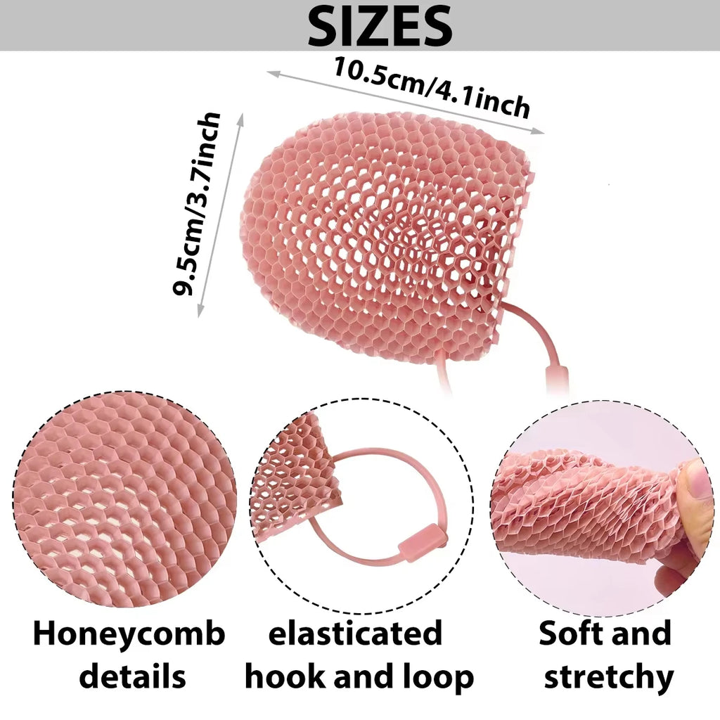 Exfoliating Bath Glove Honeycomb Body Scrubber Deep Cleansing Shower Mitt Soft Massage Sponge for Dead Skin Removal
