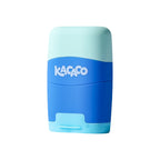 M&G Pencil Sharpener with Eraser Two in One Double Hole Designing Student Pencil Eraser Less Crumbs Clean Replaceable Core