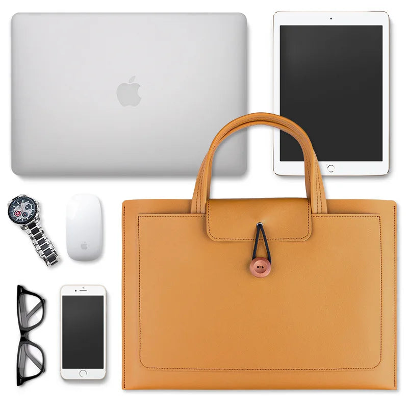 Lightweight Laptop Bag/Business Bag Briefcase, Large Capacity Storage Bag ,Applicable MacBook Air 13 Pro 14 16 Huawei 15.6 Inch