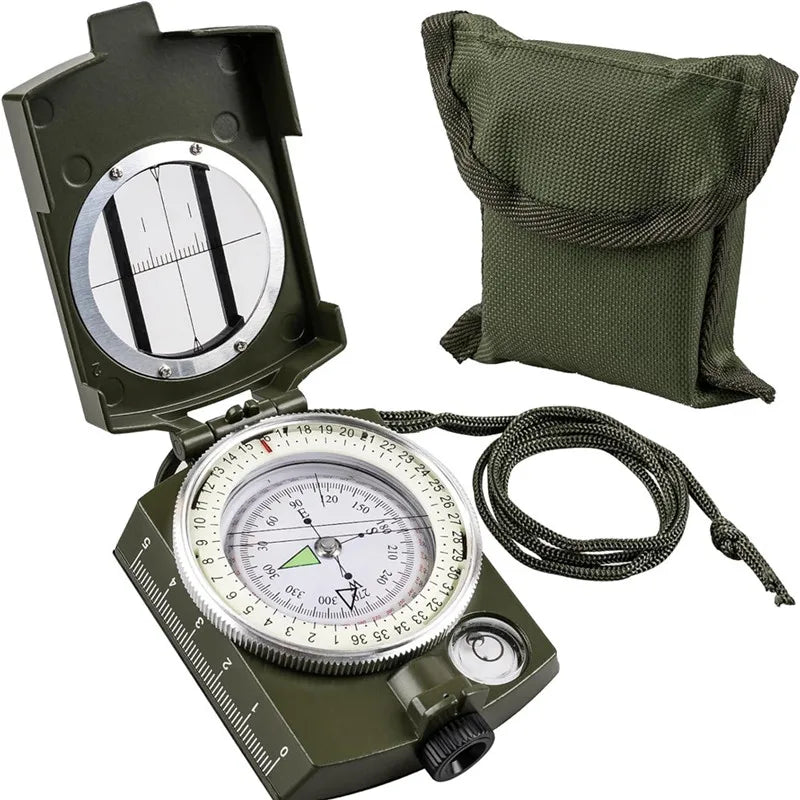 New Outdoor Compass Hiking Survival Compass with Clinometer,Waterproof Durable and Pocket-Sized Good for Camping Hunting Hiking