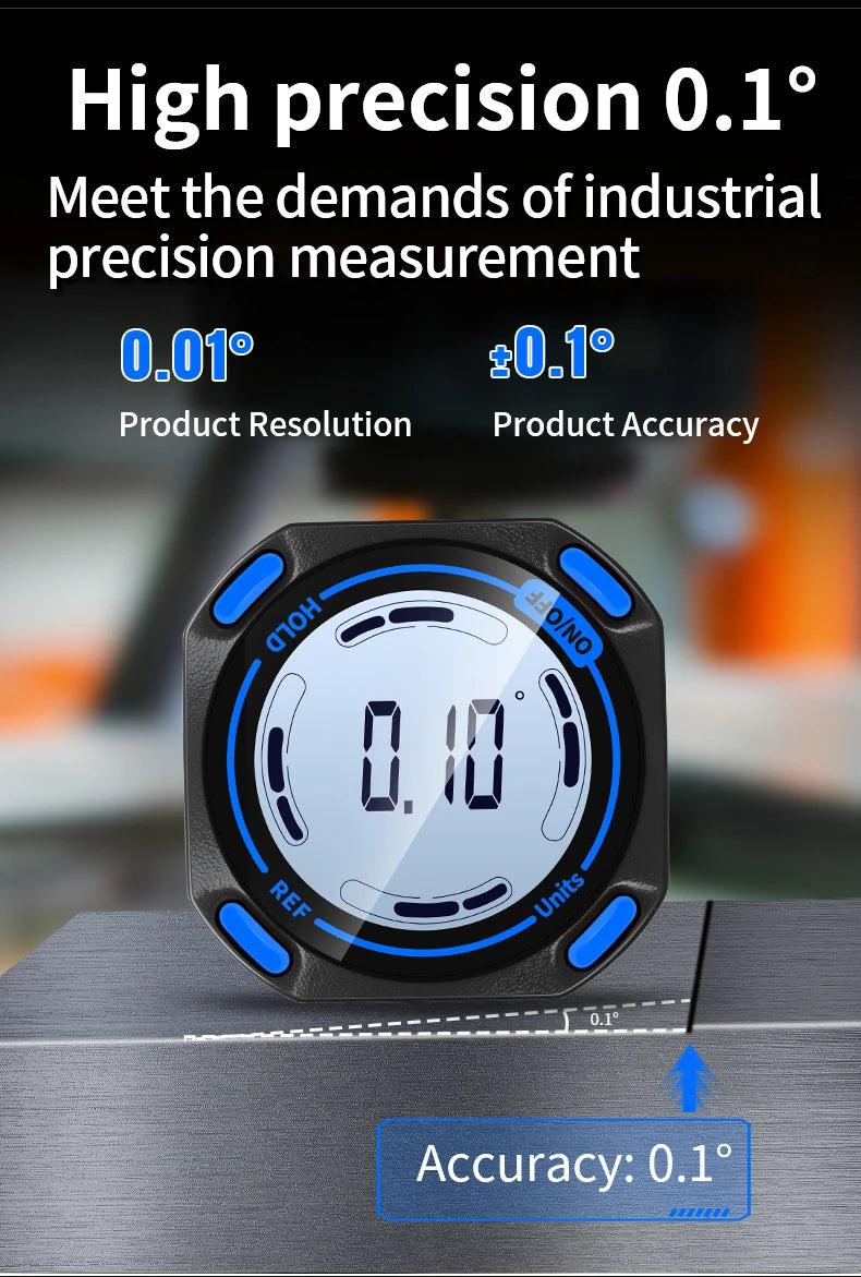 SNAKOL Mini Angle Gauge Magnetic Protractor Digital Inclinometer Angle Finder Level Box With Magnes and Backlight