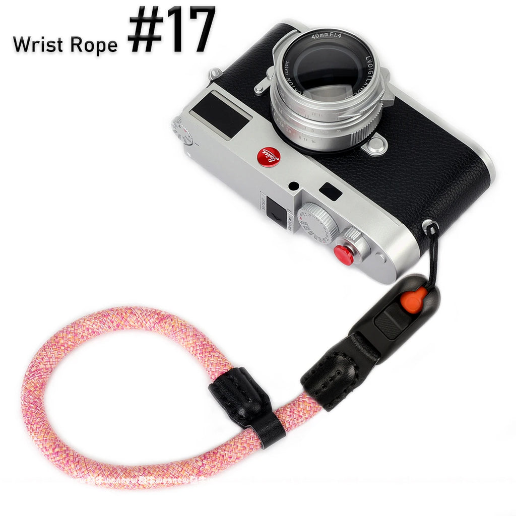 Quick Release Beads Round Rope Camera Shoulder Strap Lanyard for Canon Nikon Panasonic Sony Fujifilm Neck Strap Wrist Strap
