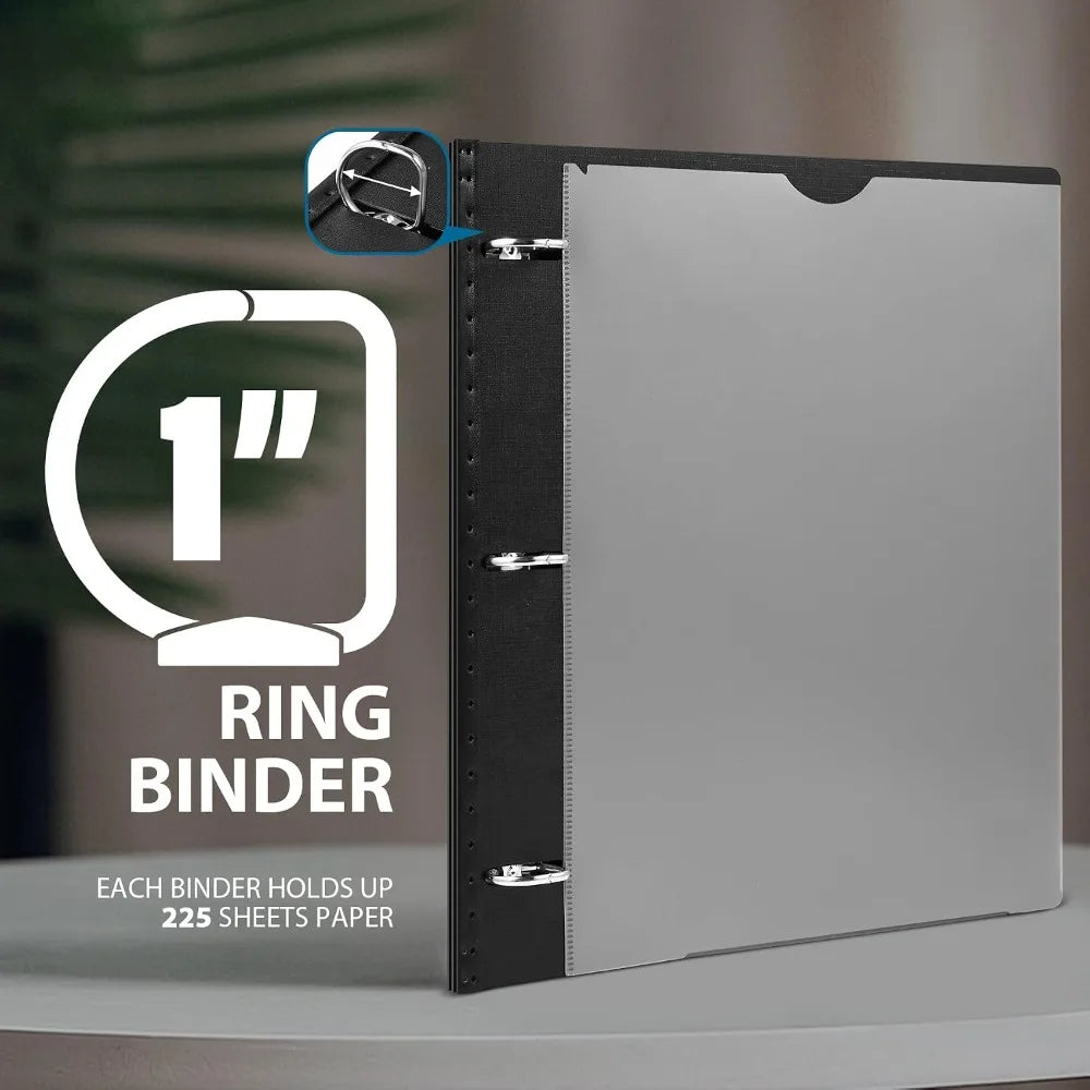 WOT I Telescoping 3 Ring Binder 1 Inch, Expandable Binder - Patented Design for Easy Portability, Holds 8.5x11 Paper, Perfect for School, Office & Home Organization