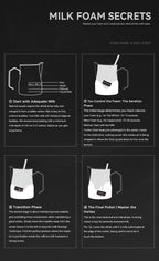 MUVNA 3-Speed Electric Milk Frother,Stainless Steel Handheld Coffee Mixer|Milk Beater&Foamer for Cappuccino/Latte Barista Tool