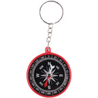 Mini Outdoor Compass Keychain Student Puzzle Learning Supplies Science Teaching Compass Key Chains Kids Gift Key Ring