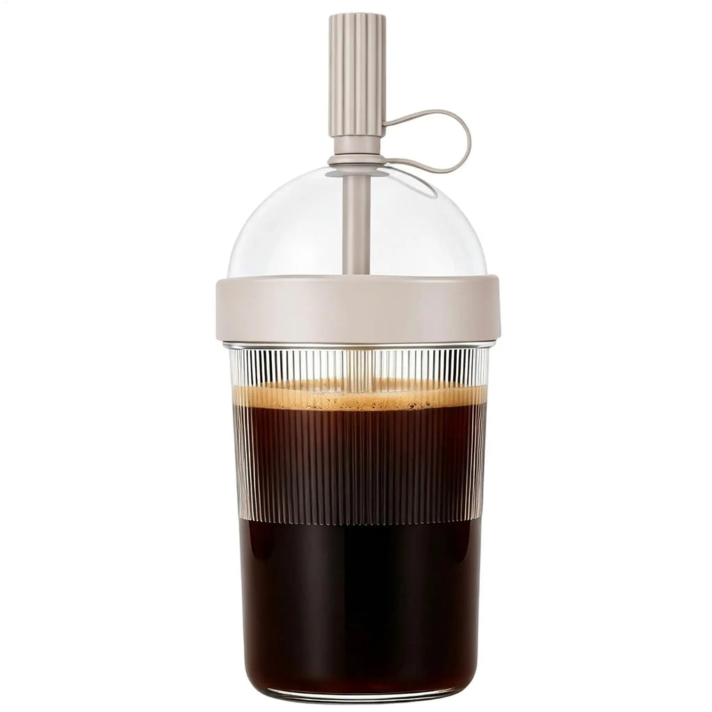 Reusable Coffee Cups with Lids 17oz Tumbler with Straw Tea Mug with Straw for Women Men Travelers Students Home Office Gym