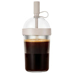 Reusable Coffee Cups with Lids 17oz Tumbler with Straw Tea Mug with Straw for Women Men Travelers Students Home Office Gym