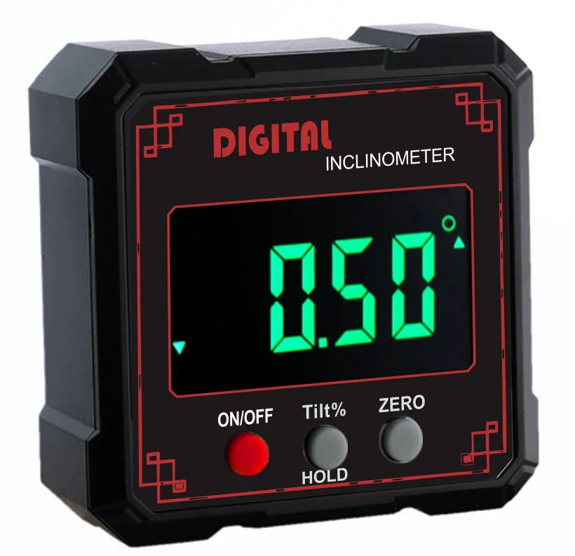 4 Types ETOPOO 4*90 Multi Functional 4-Sides Magnetic Digital Protractor Angle Measure Inclinometer Level Box Charging Angle