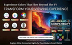 HDMI Sync TV Backlight for 40-85 Inch TVs, No App Needed Gaming Lights with Real-Time Color Matching, for Xmas Home Theater