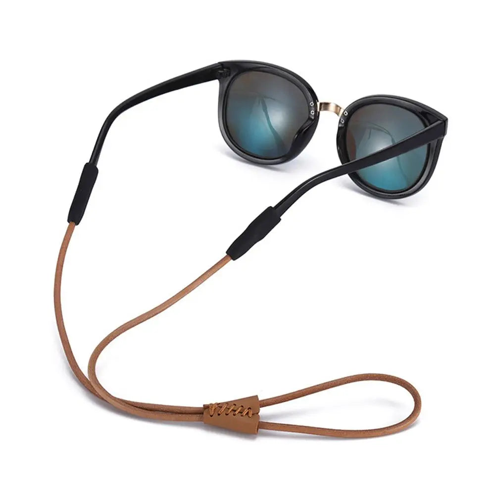 Adjustable Eyewear Rope Leather String Holder Sunglasses Chain Eyeglass Lanyard Anti Lost Glasses Strap Sports Accessories