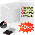 10-40PCS Transparent Double Sided Bubble Mailer Self Seal Gift Packaging Bag Self-adhesive Express Bubble Envelope Plastic Bags