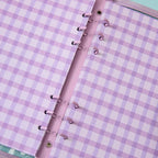 Cute Color Grid A5 A6 Loose Leaf Notebook Refill Spiral Binder Index Inner Page Item Paper Stationery