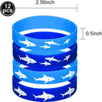 Ocean Shark Theme Disposable Tableware Cute Cartoon Marine Animal Plastic Tablecloth Kids Birthday Party Baby Shower Decor