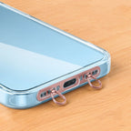 1/2/3Pcs Metal Phone Lanyard Side Hanging Patch For iPhone Stainless Steel Clip Double Buckle Phone Straps Gasket Connect Piece