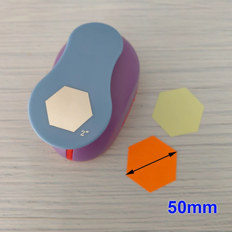 Hexagon Punch Paper Cutter Crafts Scrapbook Embossing Device Hole Punches Cortador De Papel