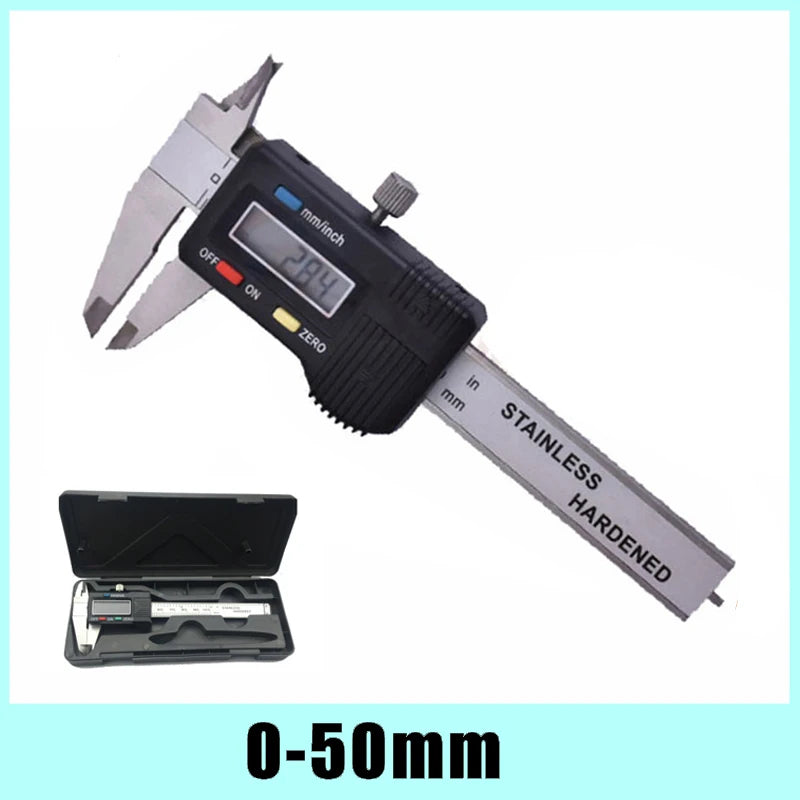 Mini Stainless Steel Digital Caliper 50mm 70mm 100mm Electronic Vernier Caliper Slider Caliper Gem Thickness Gauge