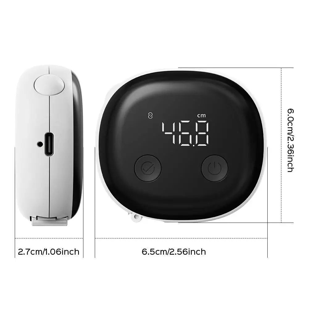 Smart Bluetooth Body Tape Measure Auto Retract Digital Caliper Tracks Waist Hip Chest With Phone App Sync