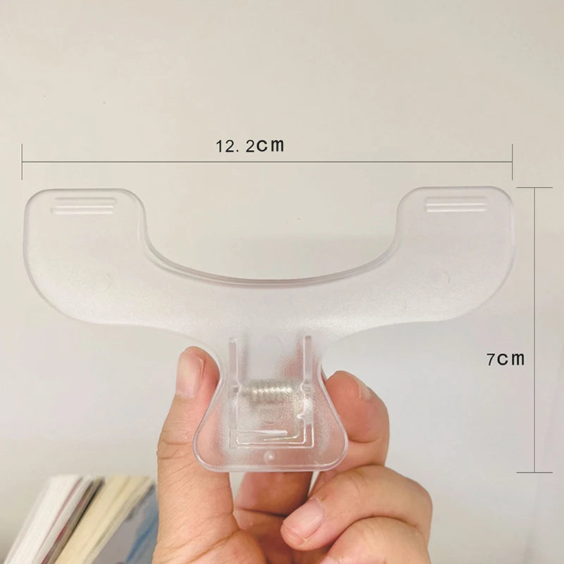 1Pcs Simple Fixed Book Clips Frosted Transparent Page Holder For Reading Tool Memo Clip Desk Accessories Practical Note Holder