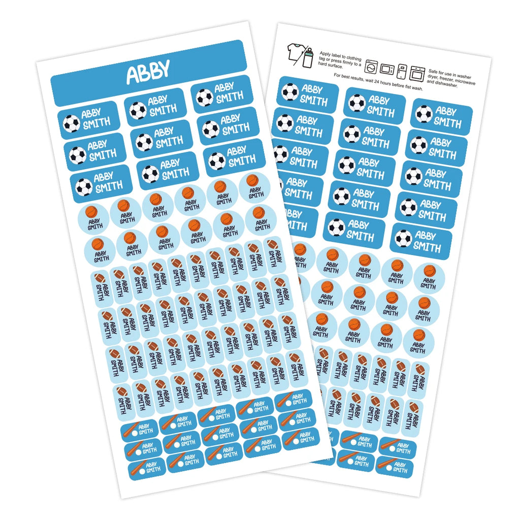 140PCS Personalized Kids Name Labels, Waterproof Custom Stickers for Bottles, Clothes, School Supplies and Daycare Items
