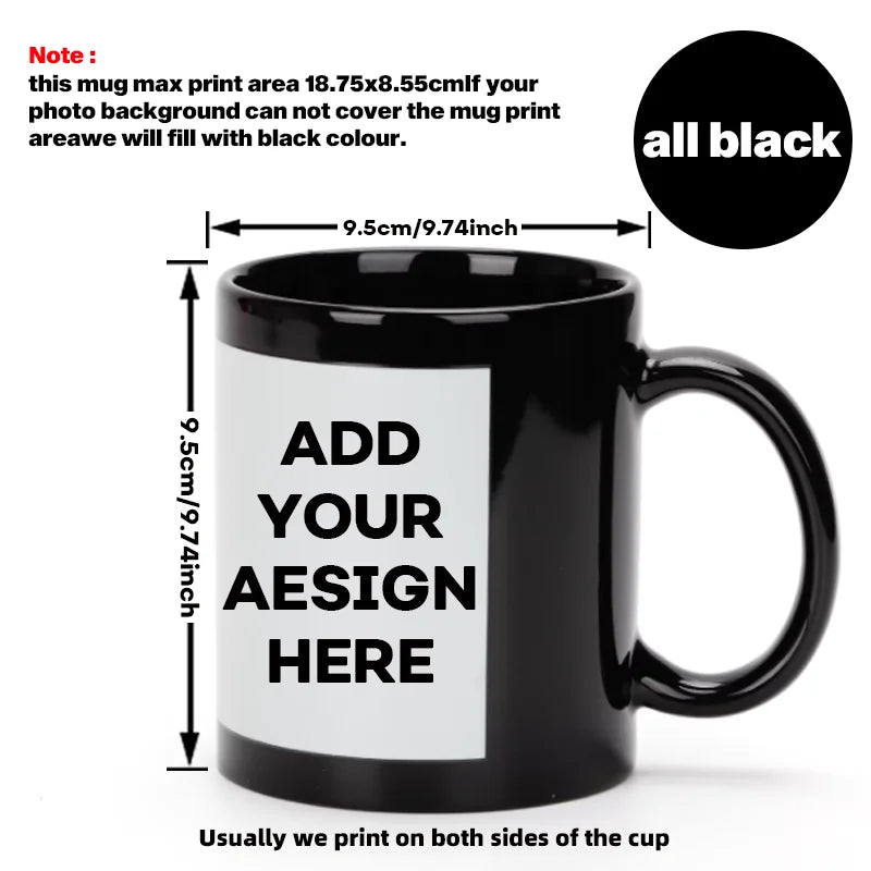 Custom Mug - Personalized Coffee Mug with Photos & Text - Unique Gift for Anniversary, Valentine's Day, and Mother's Day