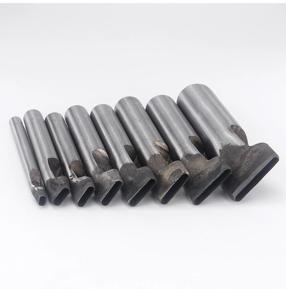 1Pcs Oval Faux Leathercraft Hole Punch Tool, 4mm Wide, 5-30mm Long for DIY Bags, Shoes & Belts - Heavy Duty Hand Crafting Tool
