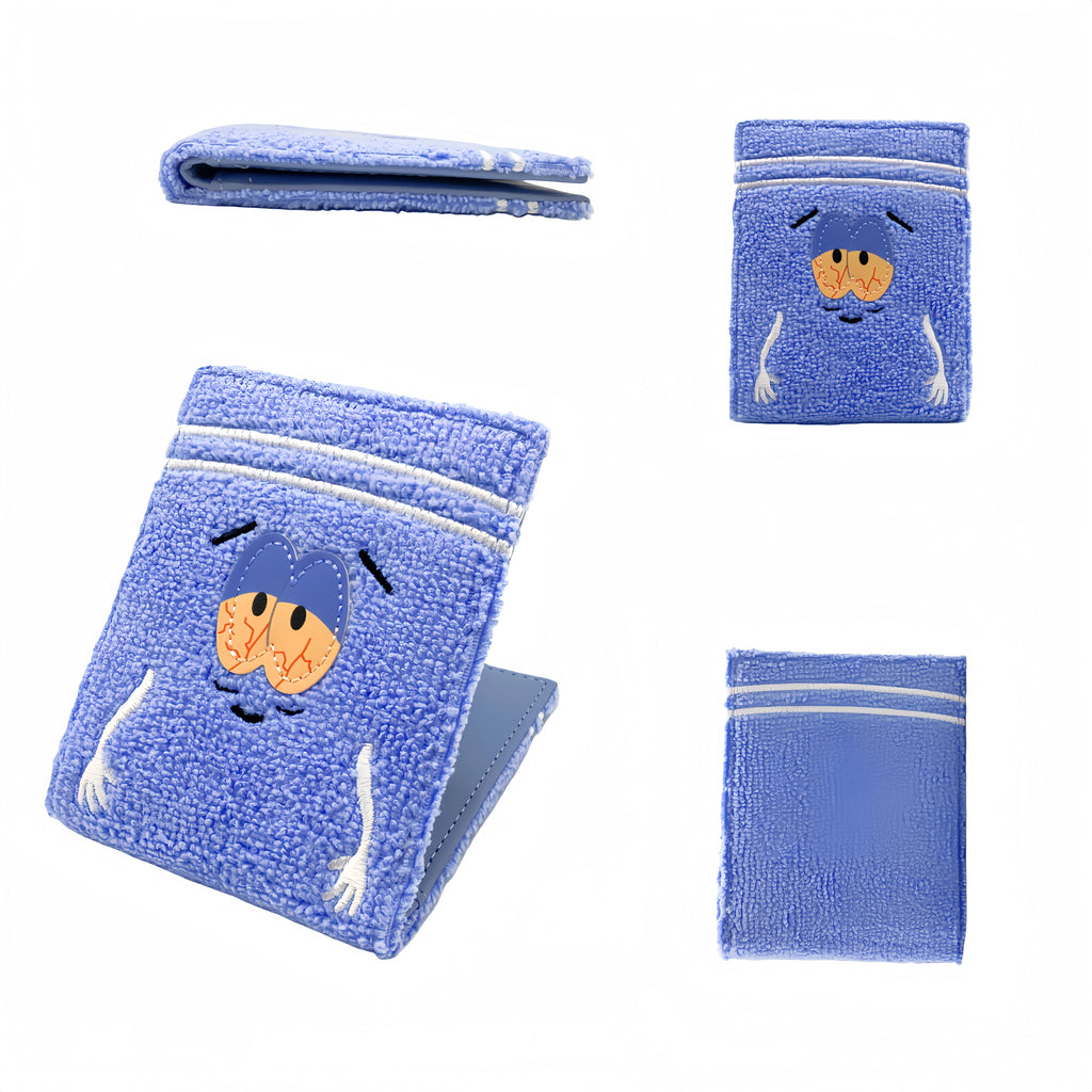 South Park Towel Wallet, Anime Embroidery Billfold, Women's Cartoon Bag/