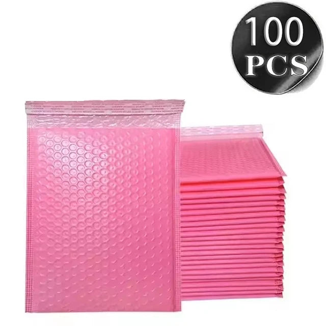 100Pcs Bubble Mailer Envelope Mailing Shipping Packaging Small Business Supplies Self Seal Bubble Waterproof Express Envelope