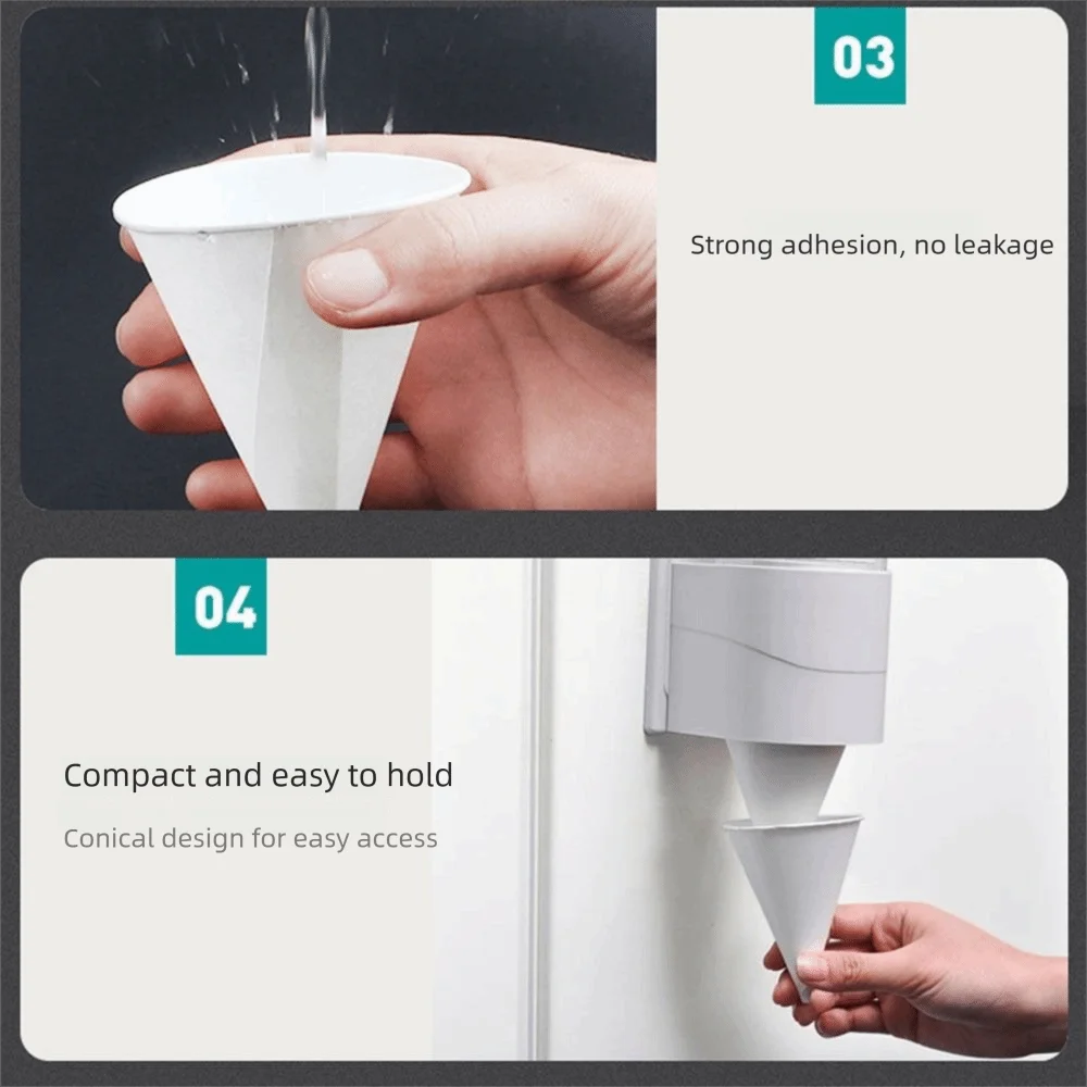 200Pcs 3.7Oz/4.5Oz White Paper Cone Cups Coated 200 Count Snow Cone Cups Heat-resistant Multi-functional Cone Party Tableware